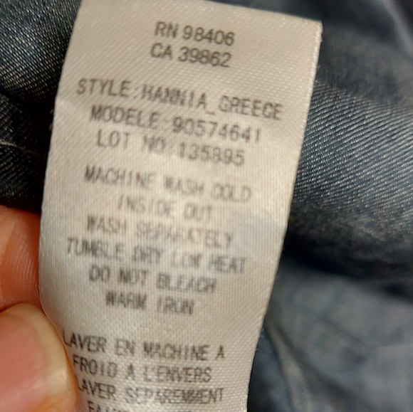 Theory chambray Denim fit and flare dress with pockets Size 6 Blue - Picture 5 of 6